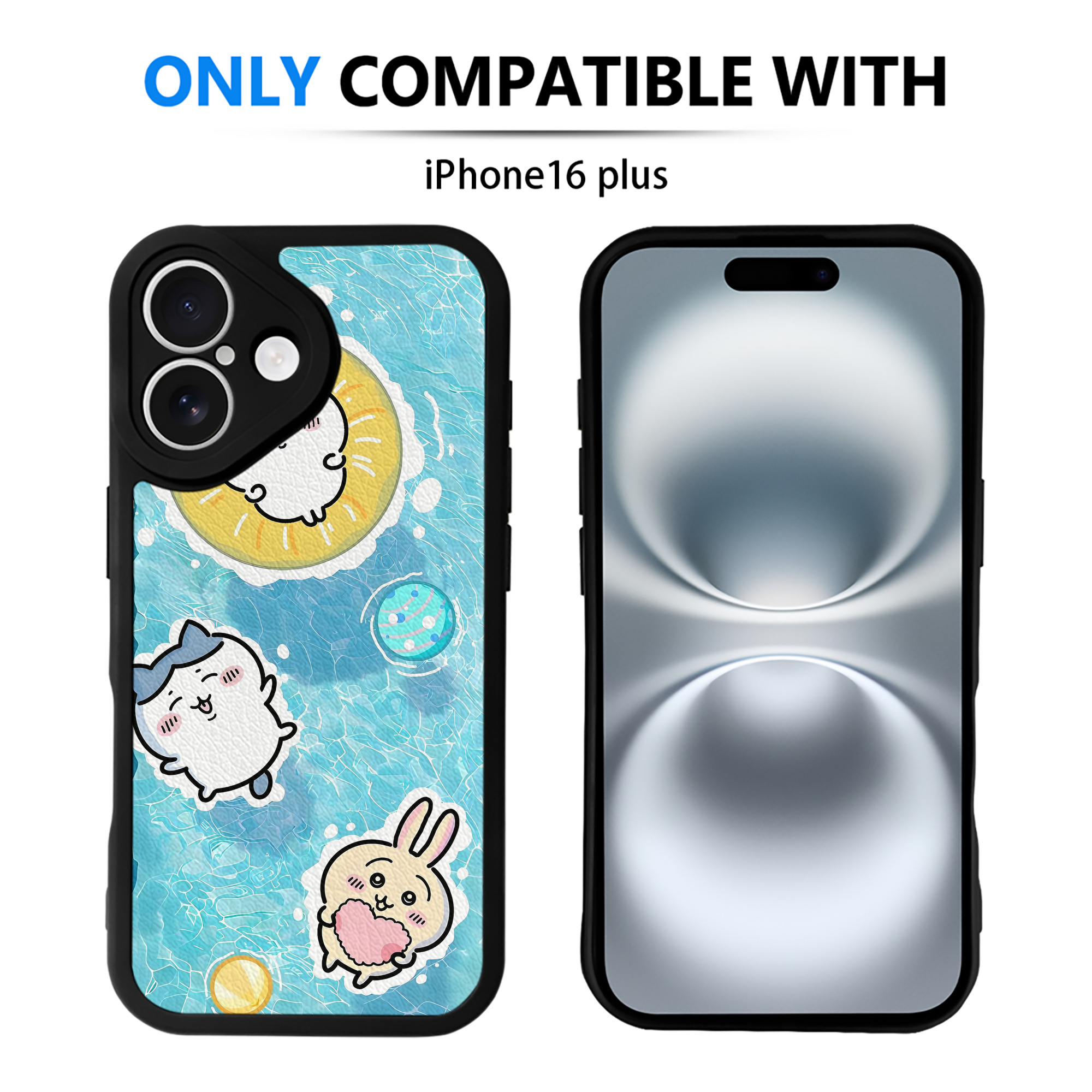 （画像用） ちいかわ Chii-kawa 【iPhone 16シリーズ対応】シリコンスマホケース（レザー調） 材質：シリコン